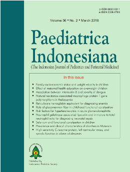 Paediatrica Indonesiana: Indonesian Journal of Pediatrics and Perinatal Medicine